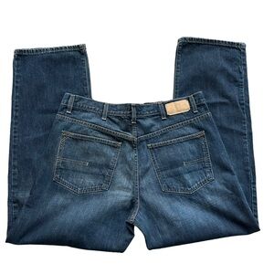 Calvin Klein Jeans Men's Relaxed Straight Leg Dark Wash Jeans‎ Size: 38x33